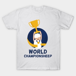 Champion Sheep | Cute Pet Puns | Sport Gift Ideas T-Shirt